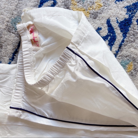 Papinelle Vintage pajama Set Top Pant Cream White - Picture 4 of 10